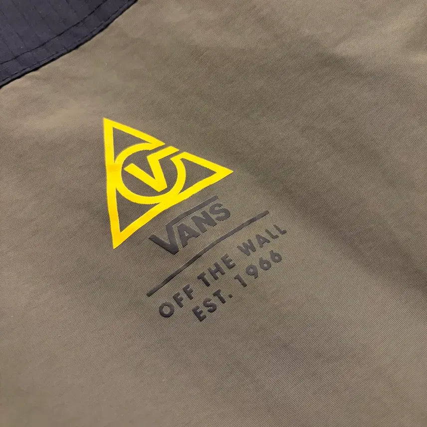 [BUNJANG] Vans Anorak Windbreaker Jacket / [S] 반스 아노락 바람막이 블랙/카키/옐로우