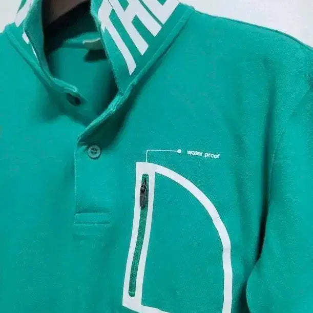 [BUNJANG] The North Face Green Polo Shirt / 노스페이스 그린 반팔 폴로티셔츠!최상품!