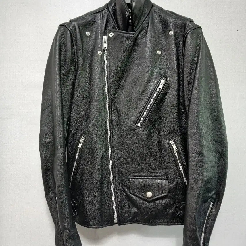 [BUNJANG] Vivastudio Black Leather Rider Jacket / vivastudio 비바스튜디오 블랙 레더 라이더 자켓
