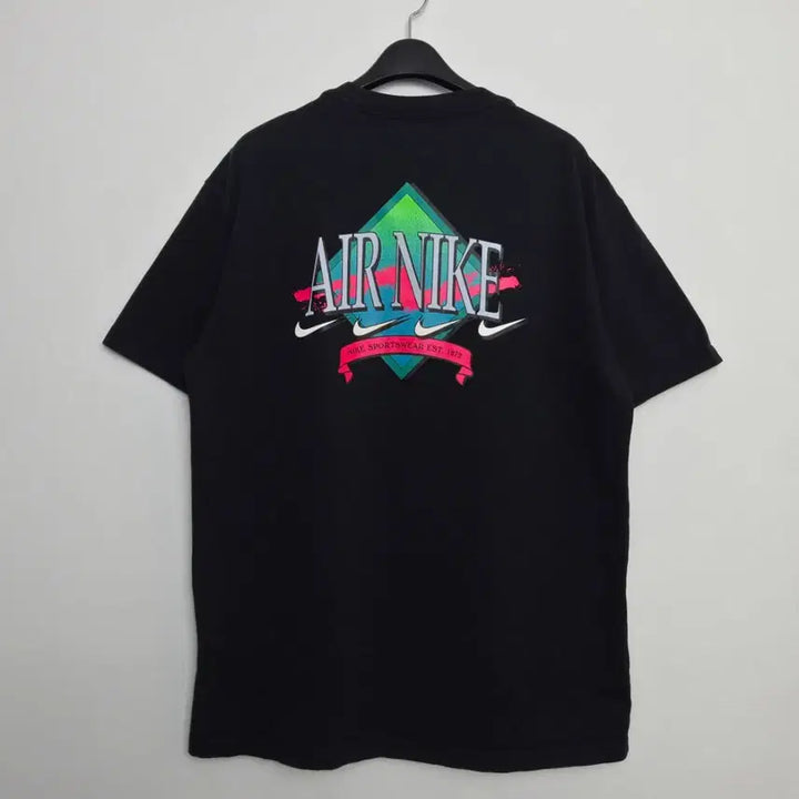 [BUNJANG] Nike Air Big Printing Logo T-shirt / 나이키 AIR NIKE 빅프린팅로고 반팔티 블랙