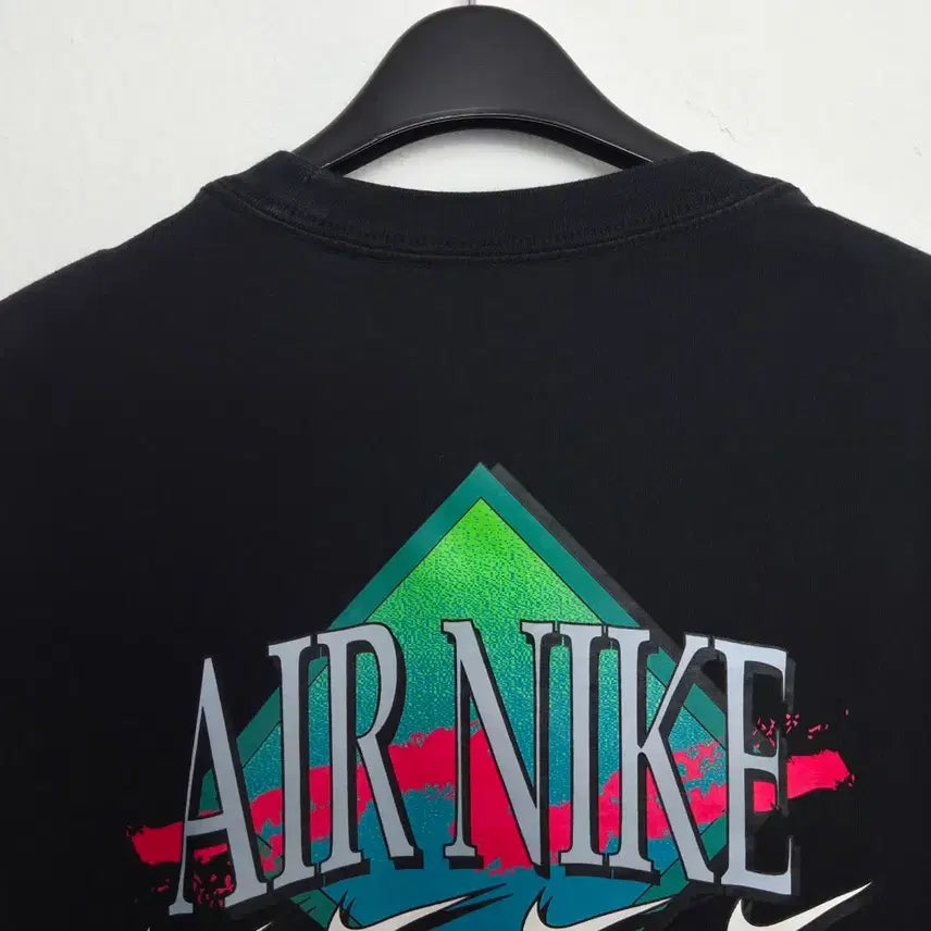 [BUNJANG] Nike Air Big Printing Logo T-shirt / 나이키 AIR NIKE 빅프린팅로고 반팔티 블랙