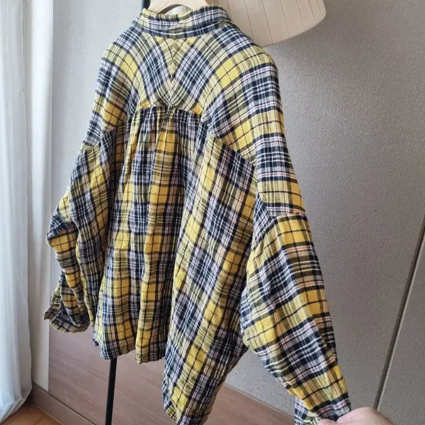 [BUNJANG] ichi Antiquites Tartan Check Linen Set / ichi Antiquites 이치안티크 타탄체크 리넨 셋업