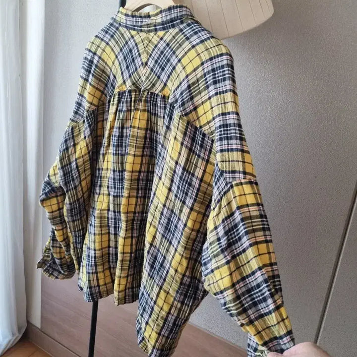 [BUNJANG] ichi Antiquites Tartan Check Linen Set / ichi Antiquites 이치안티크 타탄체크 리넨 셋업