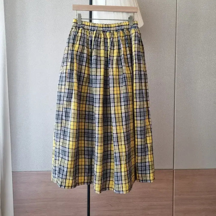 [BUNJANG] ichi Antiquites Tartan Check Linen Set / ichi Antiquites 이치안티크 타탄체크 리넨 셋업