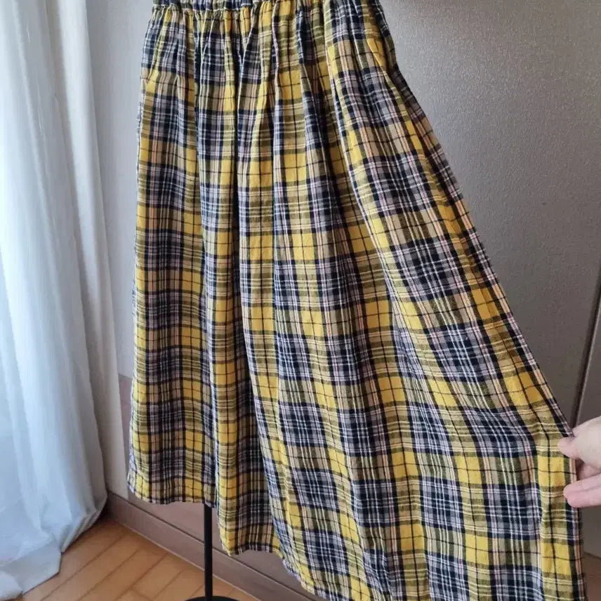 [BUNJANG] ichi Antiquites Tartan Check Linen Set / ichi Antiquites 이치안티크 타탄체크 리넨 셋업