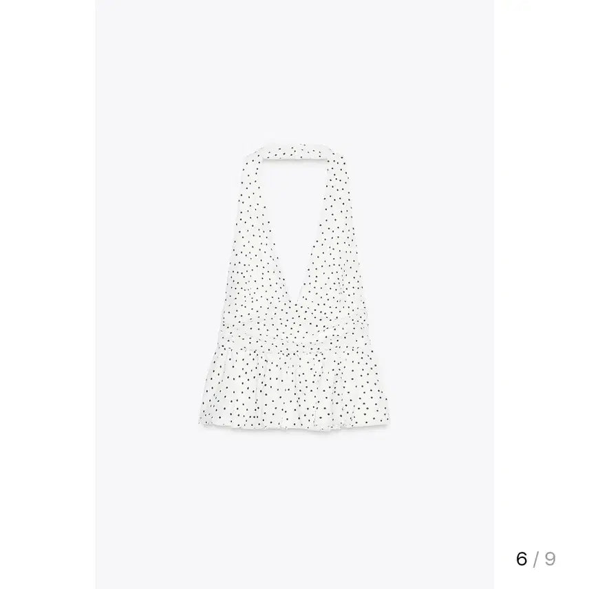 [BUNJANG] ZARA Frill Halterneck Top / 새상품) 자라 프릴 도트 홀터넥 탑 M