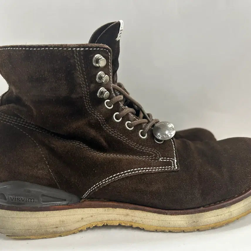 [BUNJANG] VISVIM Virgil Boots Dark Brown Suede Boots / VISVIM 올드비즈빔 콘초 커스텀 다크브라운 스웨이드 버질부츠 10
