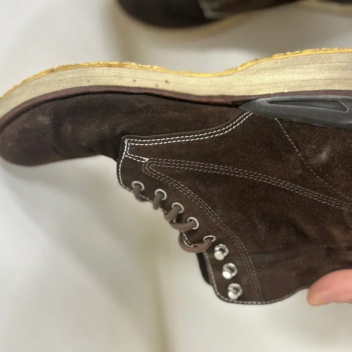 [BUNJANG] VISVIM Virgil Boots Dark Brown Suede Boots / VISVIM 올드비즈빔 콘초 커스텀 다크브라운 스웨이드 버질부츠 10