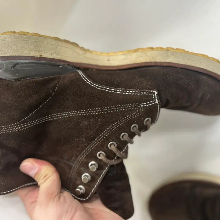 [BUNJANG] VISVIM Virgil Boots Dark Brown Suede Boots / VISVIM 올드비즈빔 콘초 커스텀 다크브라운 스웨이드 버질부츠 10