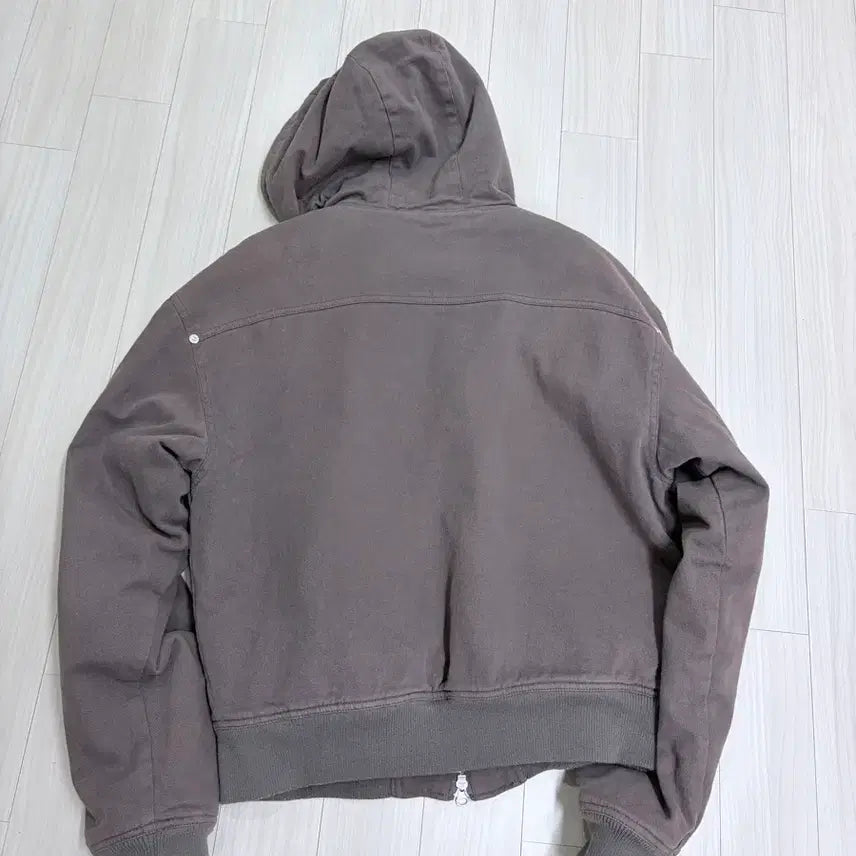 [BUNJANG] Setter Theo Padded Hooded Zip-up Khaki Gray / 세터 테오 패디드 후드 집업 카키그레이