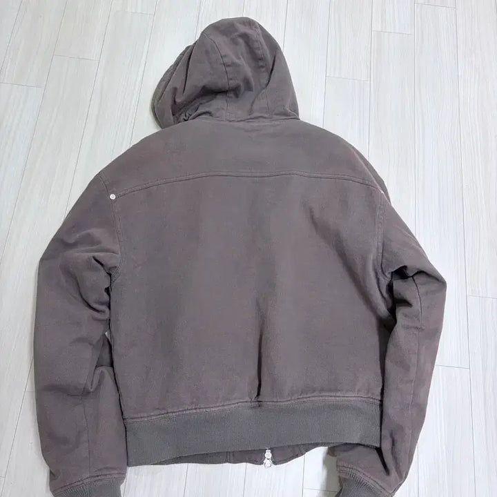 [BUNJANG] Setter Theo Padded Hooded Zip-up Khaki Gray / 세터 테오 패디드 후드 집업 카키그레이