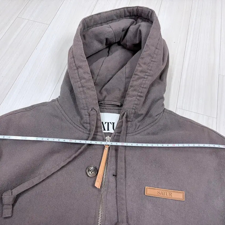 [BUNJANG] Setter Theo Padded Hooded Zip-up Khaki Gray / 세터 테오 패디드 후드 집업 카키그레이