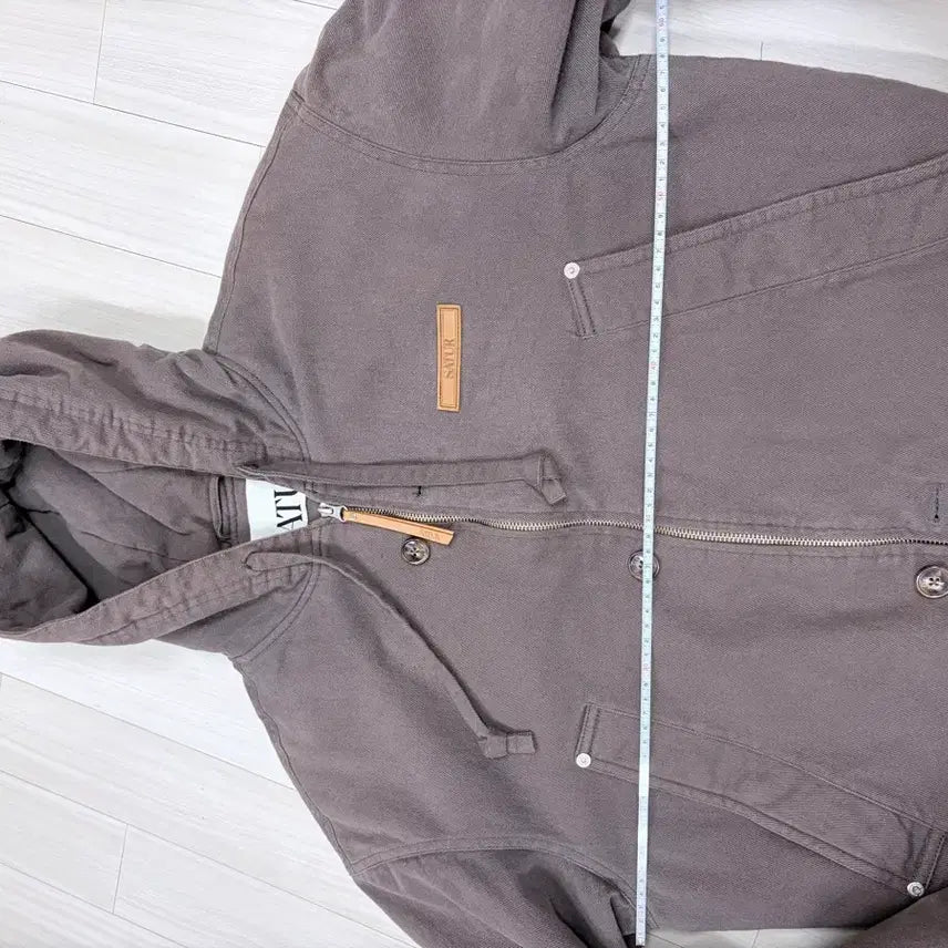 [BUNJANG] Setter Theo Padded Hooded Zip-up Khaki Gray / 세터 테오 패디드 후드 집업 카키그레이