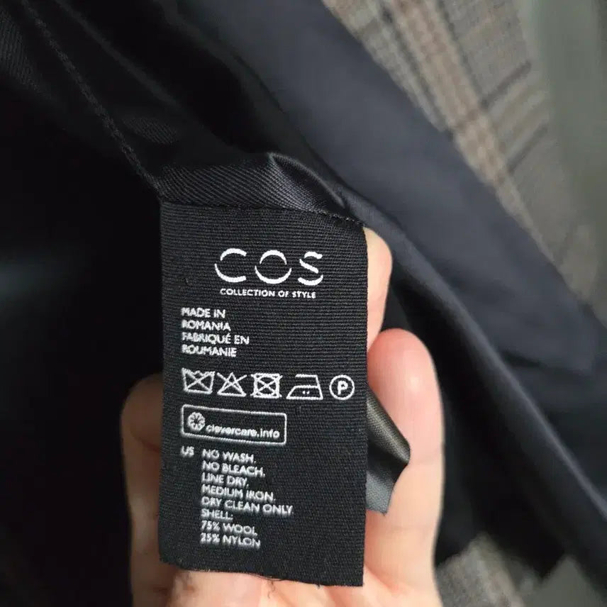 [BUNJANG] COS Checkered Coat / Cos 체크 코트