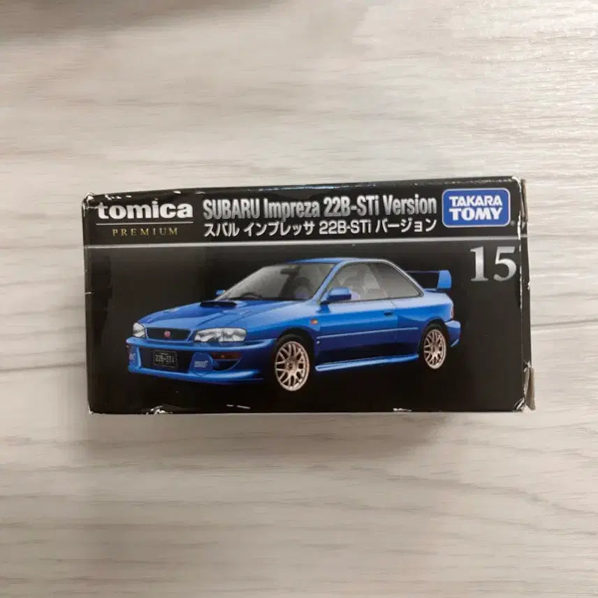 [BUNJANG] Tomica Premium Subaru Impreza (Gold Wheels) Diecast Car / 토미카 프리미엄 스바루 임프레자(금색휠)