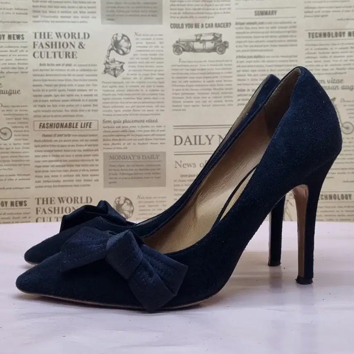 [BUNJANG] Isabel Marant Suede Ribbon High Heels / 이자벨마랑 스웨이드 리본 여성 하이힐 38 240 굽11