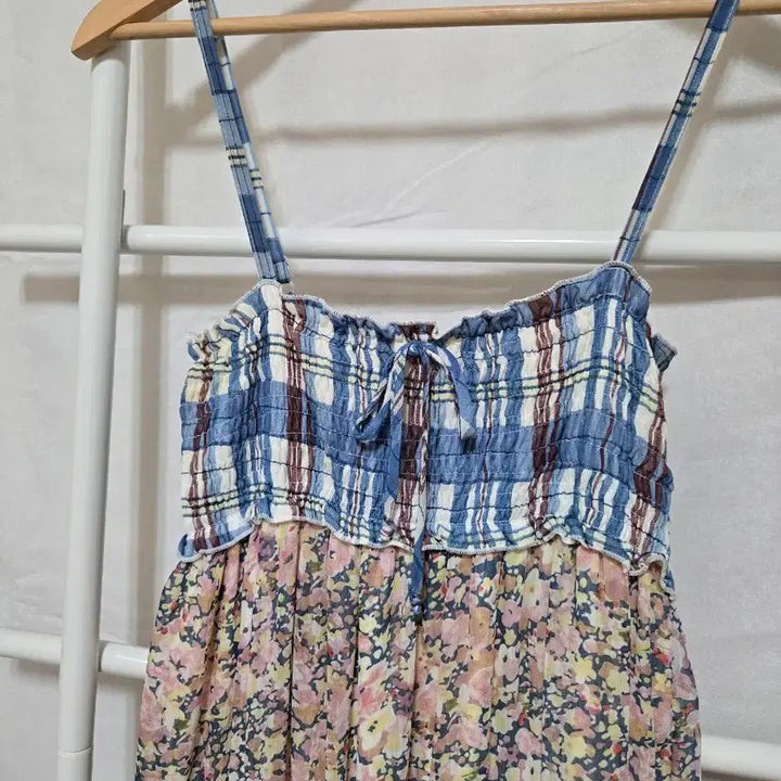 [BUNJANG] Patchwork Floral Long Dress / 패치워크 플라워 롱 원피스 (착샷추가)