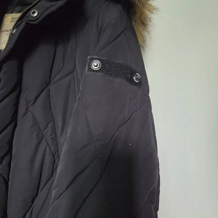 [BUNJANG] National Geographic Utility Long Padded Jacket Black / 내셔널지오그래픽 유틸리티 롱 패딩 블랙