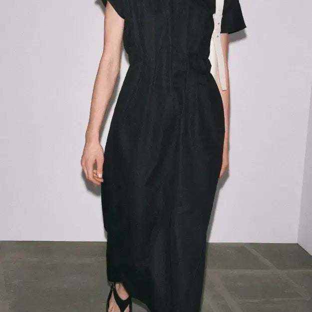 [BUNJANG] ZARA Long Black Summer Dress / 자라 롱 블랙 여름 원피스
