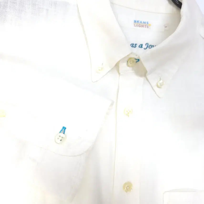 [BUNJANG] BEAMS LIGHT Linen Shirt / BEAMS LIGHT 빔스 라이트 7부소매 린넨셔츠 남방 C526