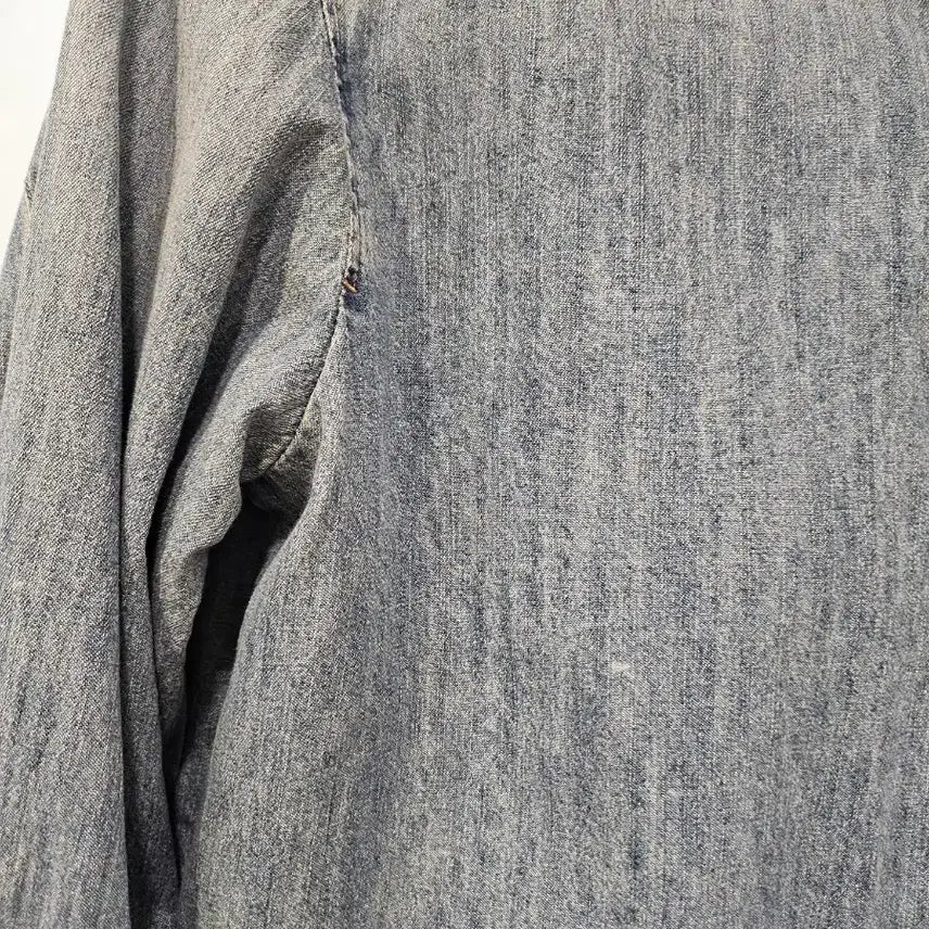 [BUNJANG] Lucky Chouette Denim Blouse / 럭키슈에뜨 데님  셔츠 블라우스