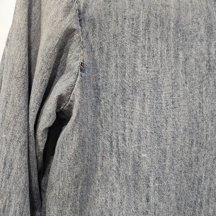[BUNJANG] Lucky Chouette Denim Blouse / 럭키슈에뜨 데님  셔츠 블라우스