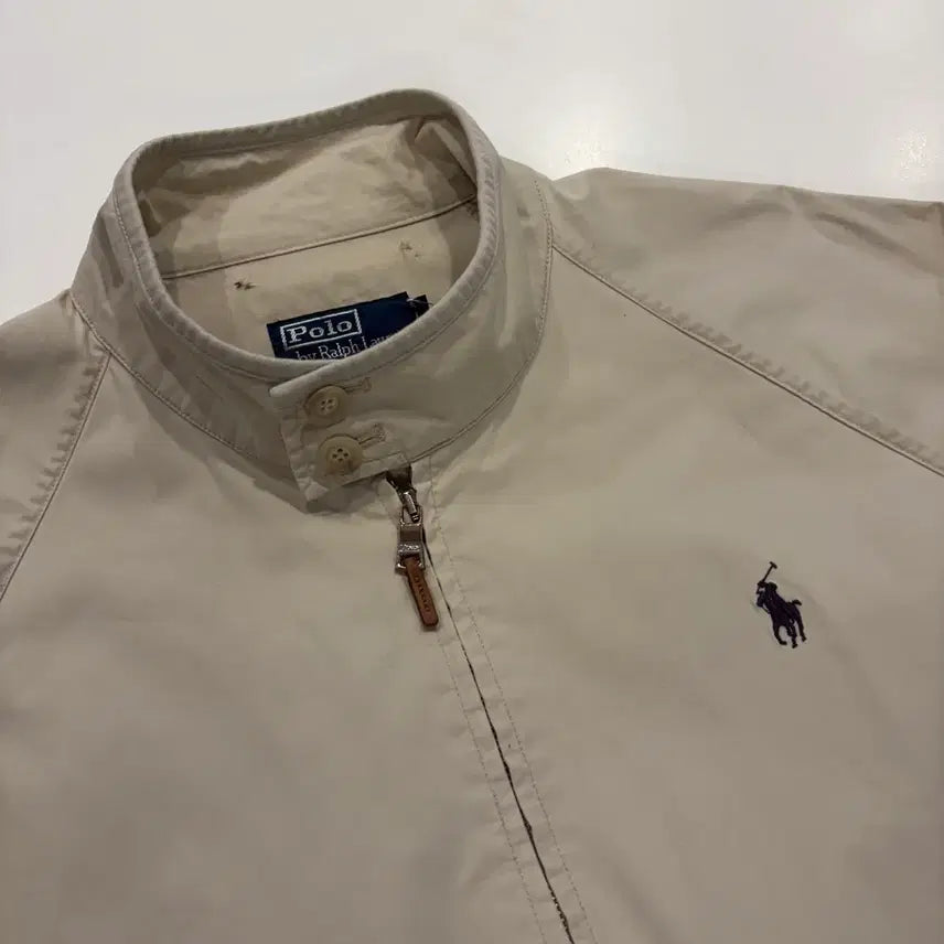 [BUNJANG] Polo Ralph Lauren Harrington Beige Cotton Jacket / [L] 폴로 랄프로렌 해링턴 베이지 코튼 자켓 점퍼