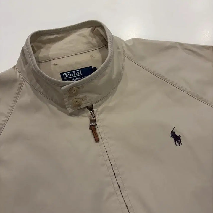 [BUNJANG] Polo Ralph Lauren Harrington Beige Cotton Jacket / [L] 폴로 랄프로렌 해링턴 베이지 코튼 자켓 점퍼