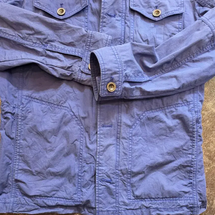 [BUNJANG] GUESS Blue Cotton Field Jacket / 게스(GUESS)블루 야상 스타일 면 자켓