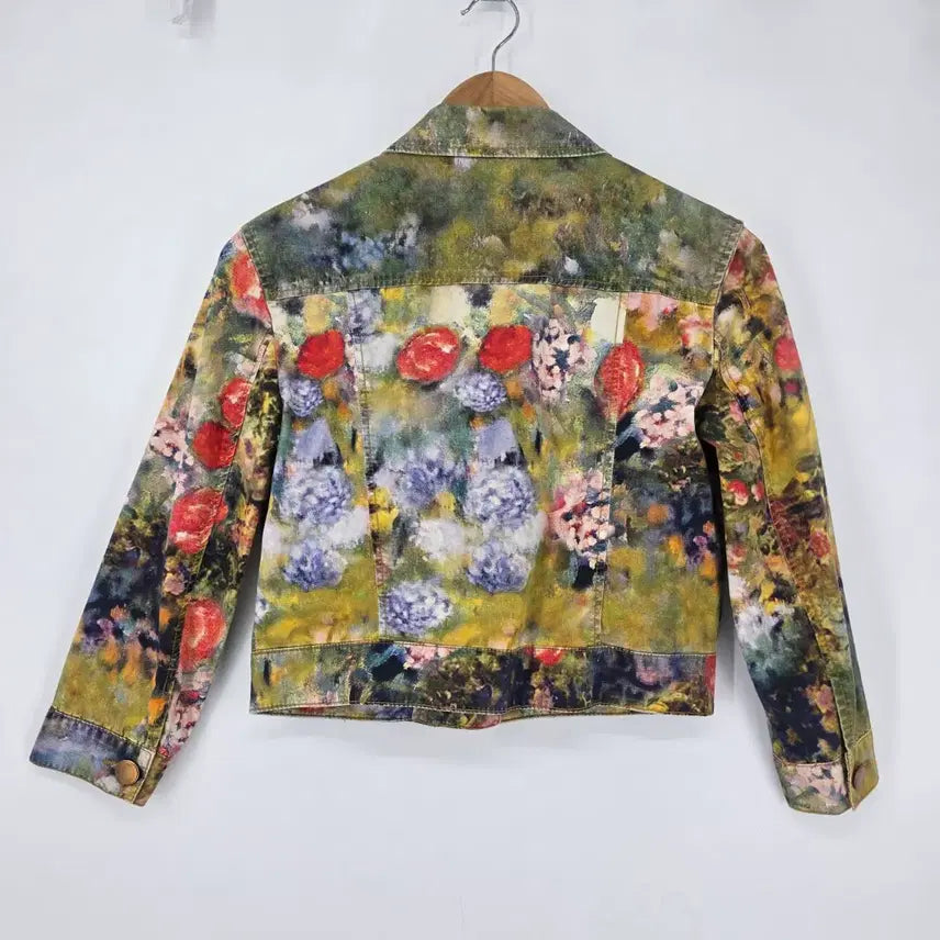[BUNJANG] Valencia Floral Print Cotton Jacket / 발렌시아 플라워 프린팅 면 자켓