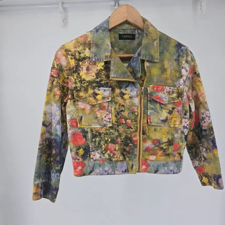 [BUNJANG] Valencia Floral Print Cotton Jacket / 발렌시아 플라워 프린팅 면 자켓