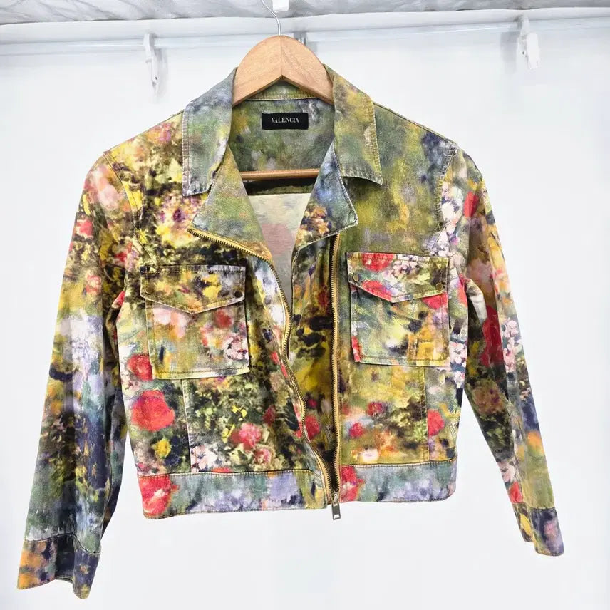 [BUNJANG] Valencia Floral Print Cotton Jacket / 발렌시아 플라워 프린팅 면 자켓