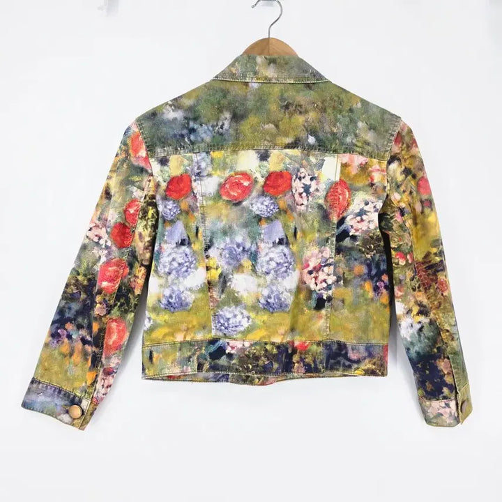 [BUNJANG] Valencia Floral Print Cotton Jacket / 발렌시아 플라워 프린팅 면 자켓
