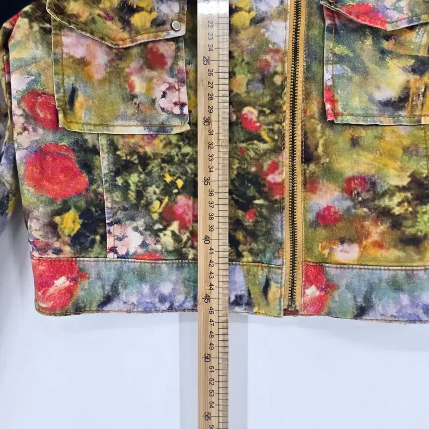 [BUNJANG] Valencia Floral Print Cotton Jacket / 발렌시아 플라워 프린팅 면 자켓
