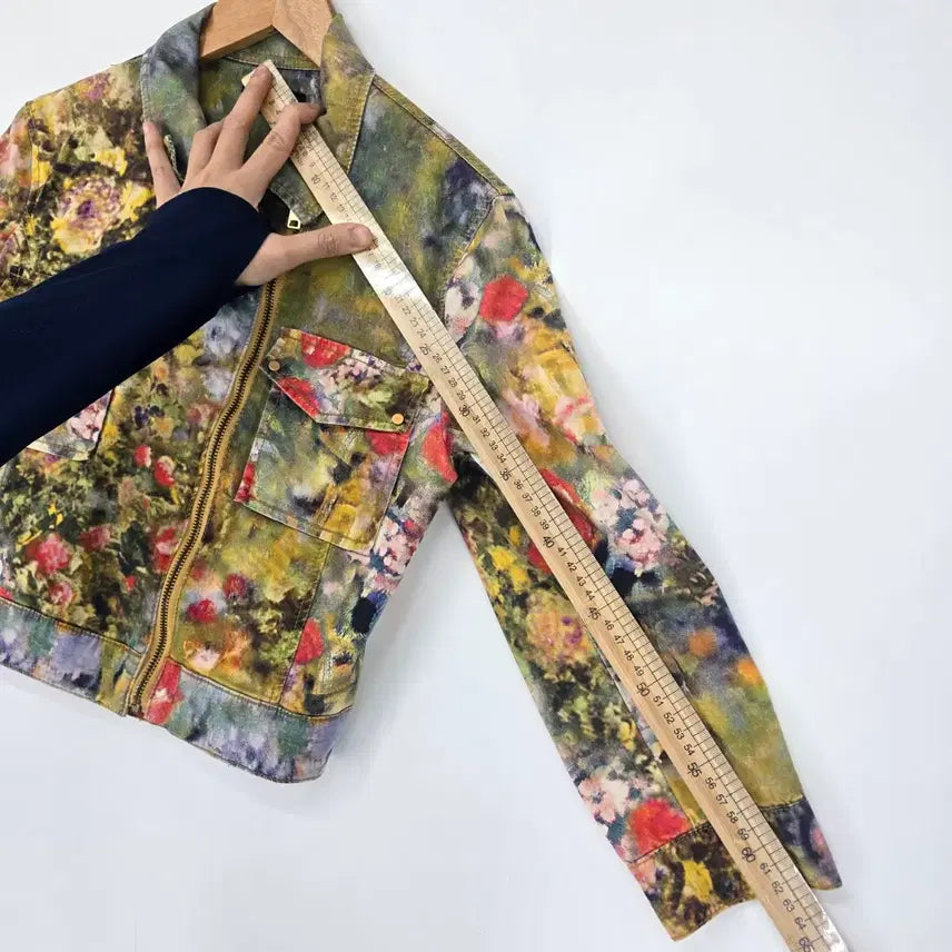[BUNJANG] Valencia Floral Print Cotton Jacket / 발렌시아 플라워 프린팅 면 자켓