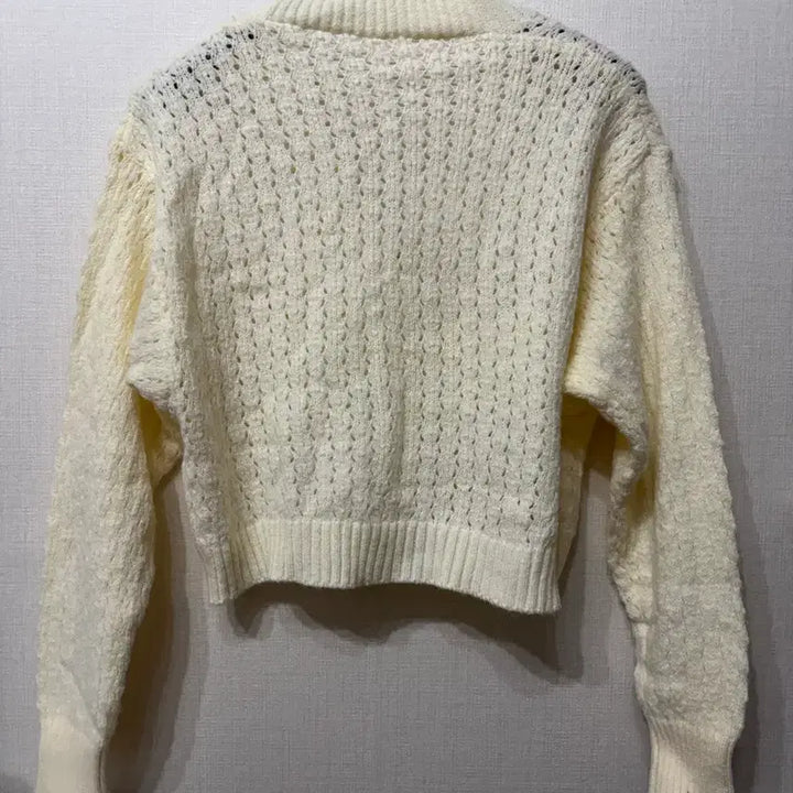 [BUNJANG] Ivory Crop Knit Cardigan / 새상품)아이보리 크롭 니트 가디건
