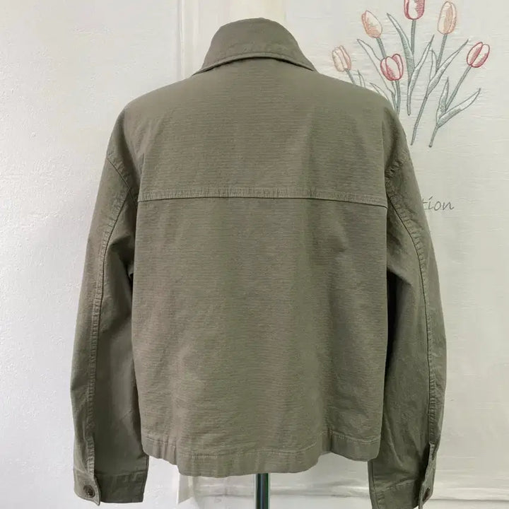 [BUNJANG] GU Khaki Crop Denim Women&