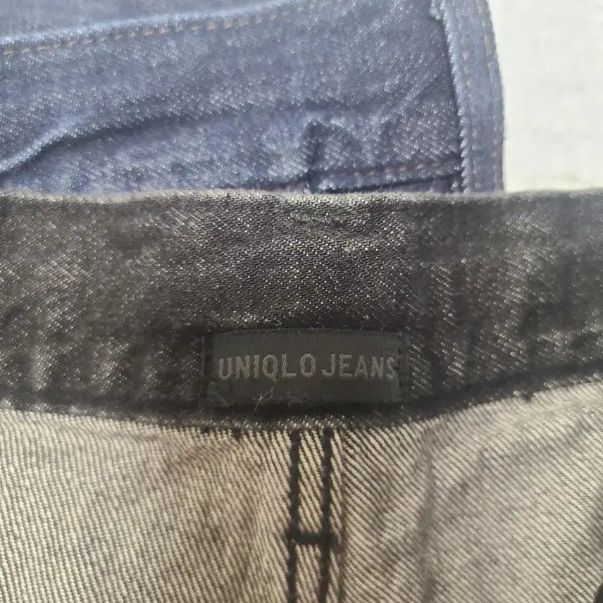 [BUNJANG] Uniqlo Wide Tapered Jeans (Black Denim) - XL / 유니클로 와이드 테이퍼드진/흑청/XL