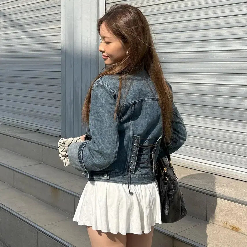 [BUNJANG] RHEME Cropped Denim Jacket / 새상품) RHEME 리임 크롭 데님자켓 빈티지블루