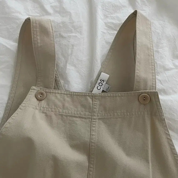 [BUNJANG] COS Beige Overalls Wide Pants / 코스 COS / 베이지 오버롤 멜빵 와이드 팬츠 와이드덩거리