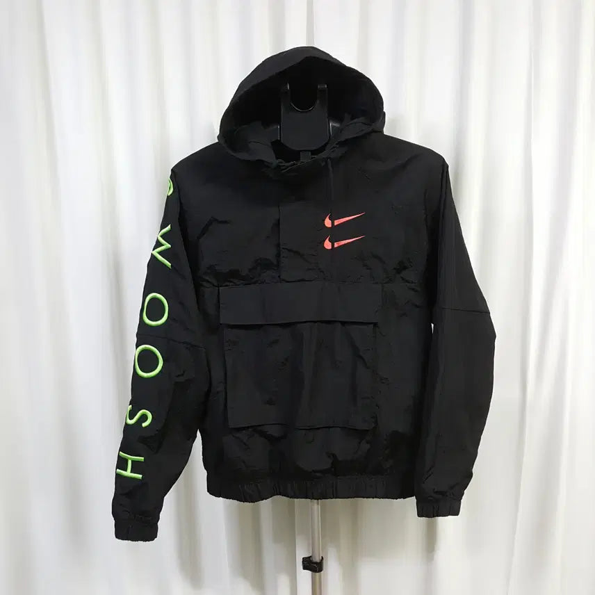 [SOLD OUT] 나이키 남성 아노락 후드 티셔츠 더블 스우시 우븐 후디 90 오일장