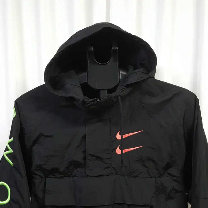 [SOLD OUT] 나이키 남성 아노락 후드 티셔츠 더블 스우시 우븐 후디 90 오일장
