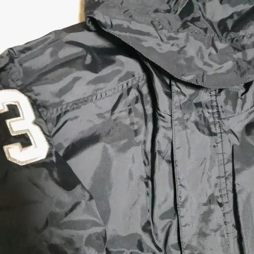 [BUNJANG] Polo Ralph Lauren Black Windbreaker Hooded Jacket / [빅사이즈] 폴로 랄프로렌 블랙 바람막이 후드 점퍼