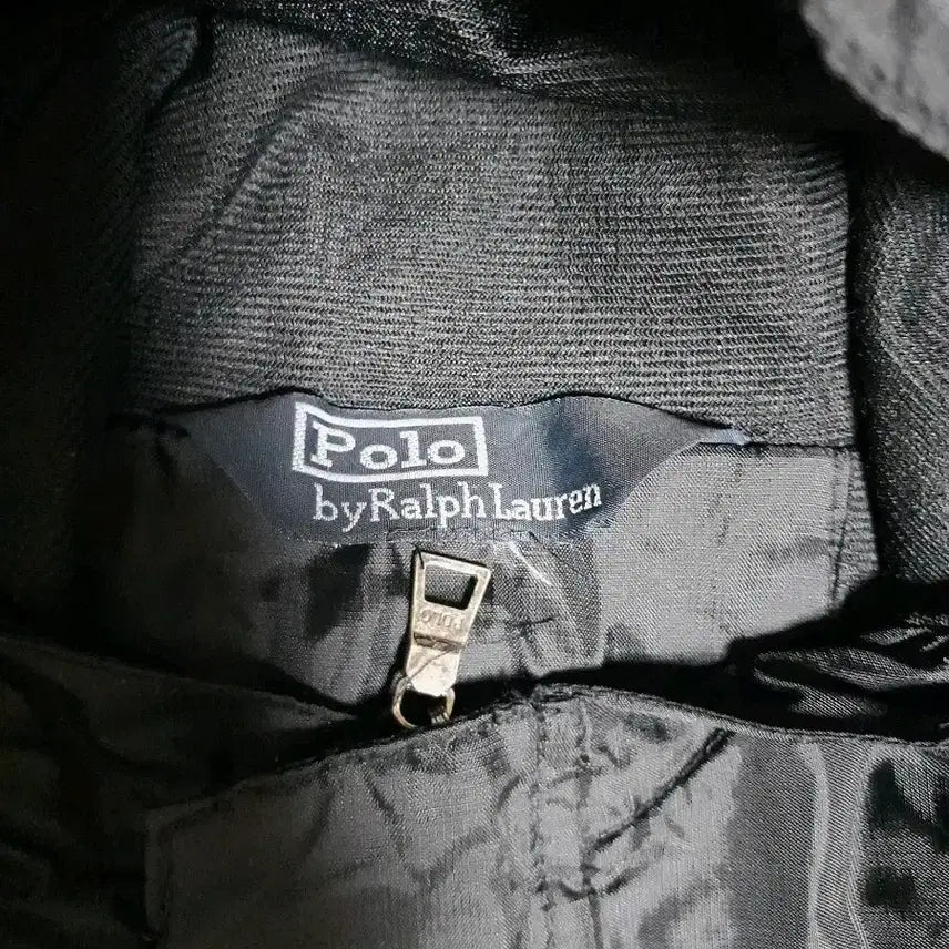 [BUNJANG] Polo Ralph Lauren Black Windbreaker Hooded Jacket / [빅사이즈] 폴로 랄프로렌 블랙 바람막이 후드 점퍼