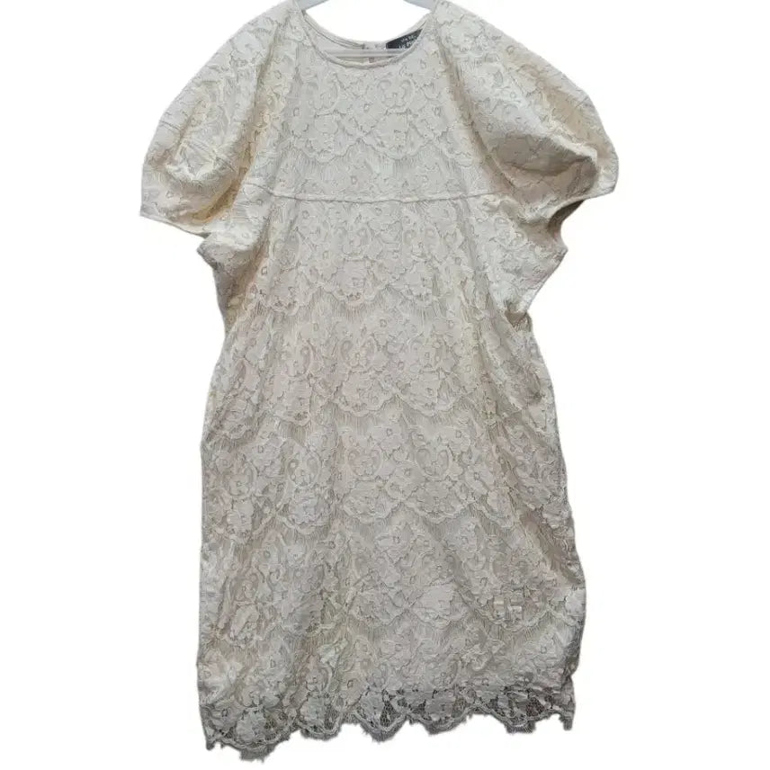 [BUNJANG] Cotton Blend Lace Dress / 1번컬러 면폴리혼방 레이스 원피스