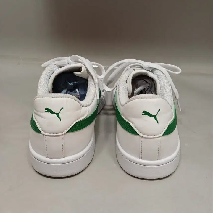 [BUNJANG] Puma Smash V2L White Green Sneakers / 푸마 스매쉬 V2L 화이트그린245