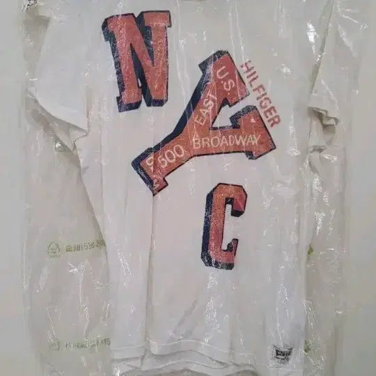 [BUNJANG] Tommy Hilfiger NYC White T-Shirt / 타미힐피거 NYC 반팔 티셔츠 화이트!최상품!