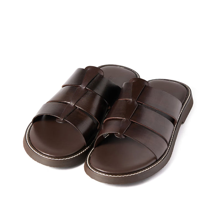 [SOLD OUT] 안티치 로마니 피셔맨 슬리퍼 아말피 다크 브라운 41