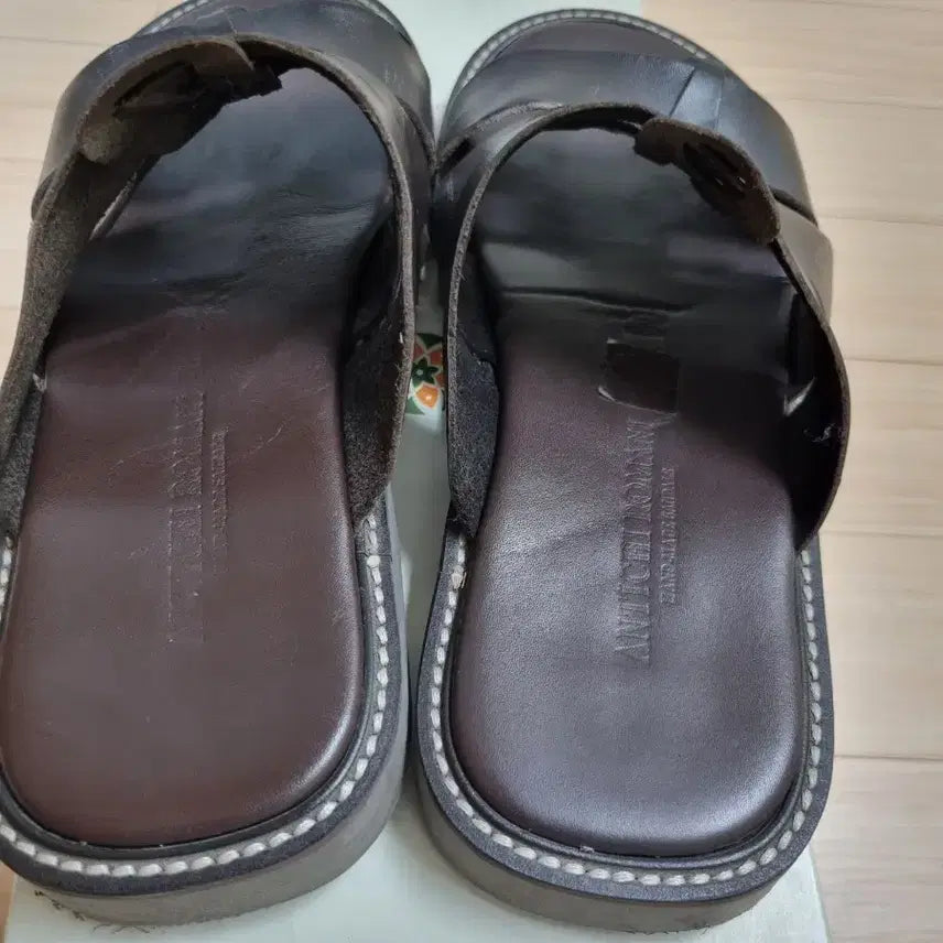 [SOLD OUT] 안티치 로마니 피셔맨 슬리퍼 아말피 다크 브라운 41