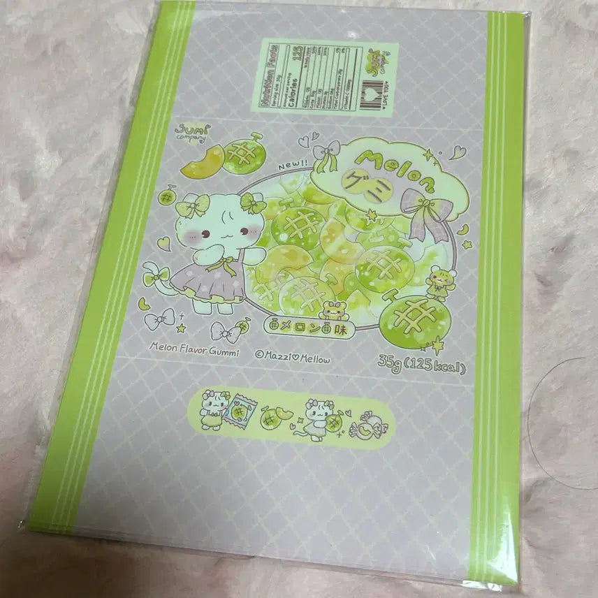[BUNJANG] HeeNim Melon Gum A5 Wrapping Paper Set / 신상 포용계 포용 히님 멜론 구미 A5 랩핑지